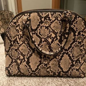 Faux snake skin purse